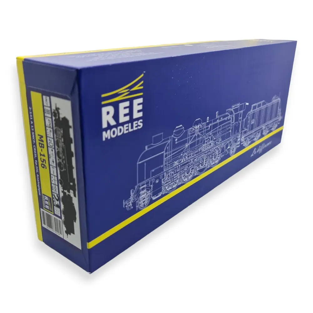 Locomotive à vapeur 2-141 A Analogique - REE MODELES MB156 - SNCF - HO 1/87 - 4