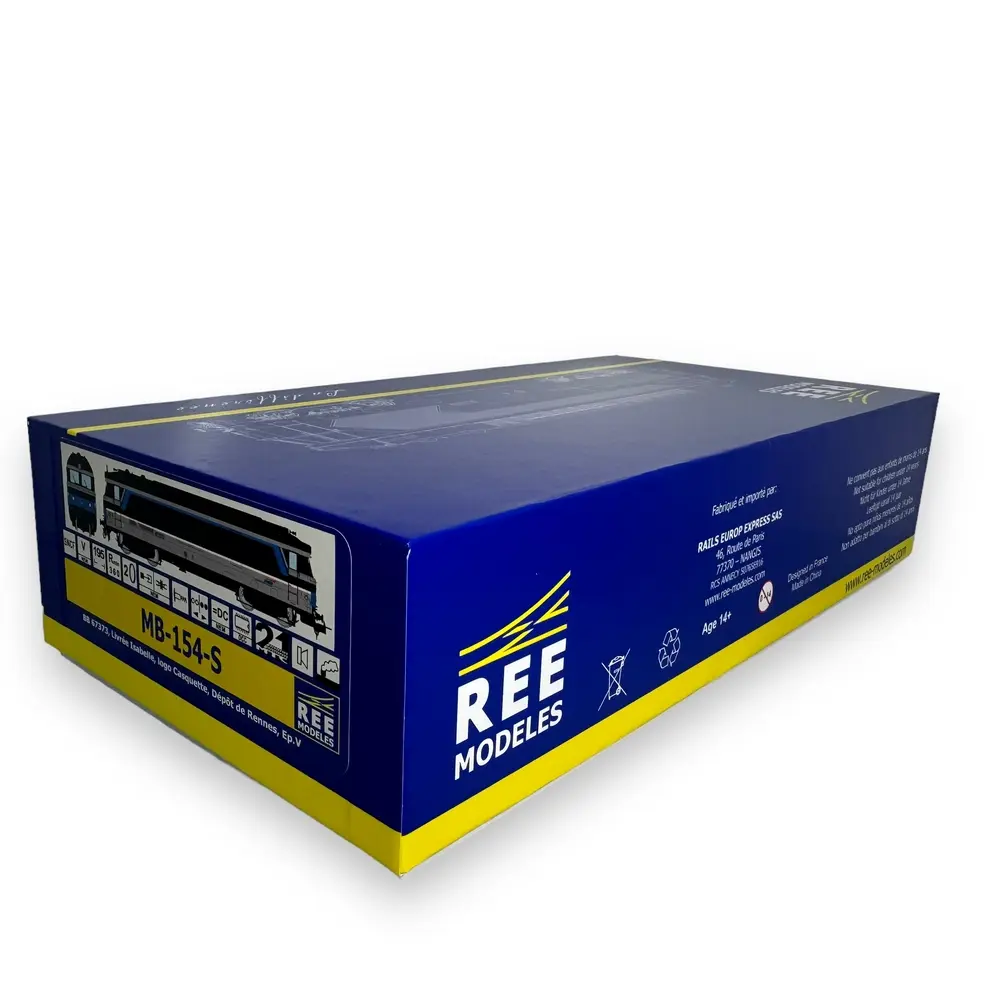 Locomotive Diesel BB 67373 DCC SON - REE Modèles MB154S - HO 1/87 - SNCF - EP V / VI - 4