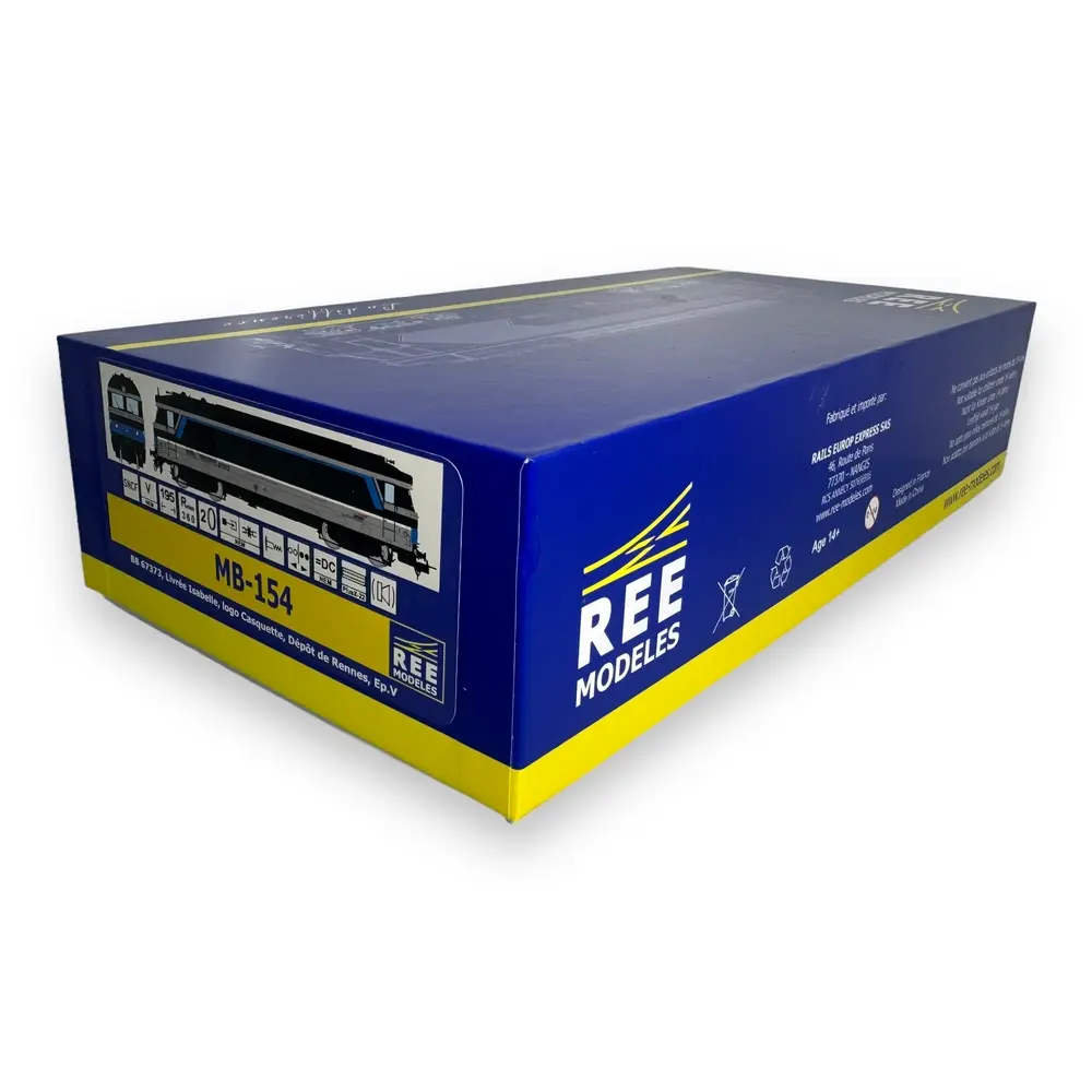 Locomotive Diesel BB 67373 REE Modèles MB154 - HO 1/87 - SNCF - EP V-VI - 4