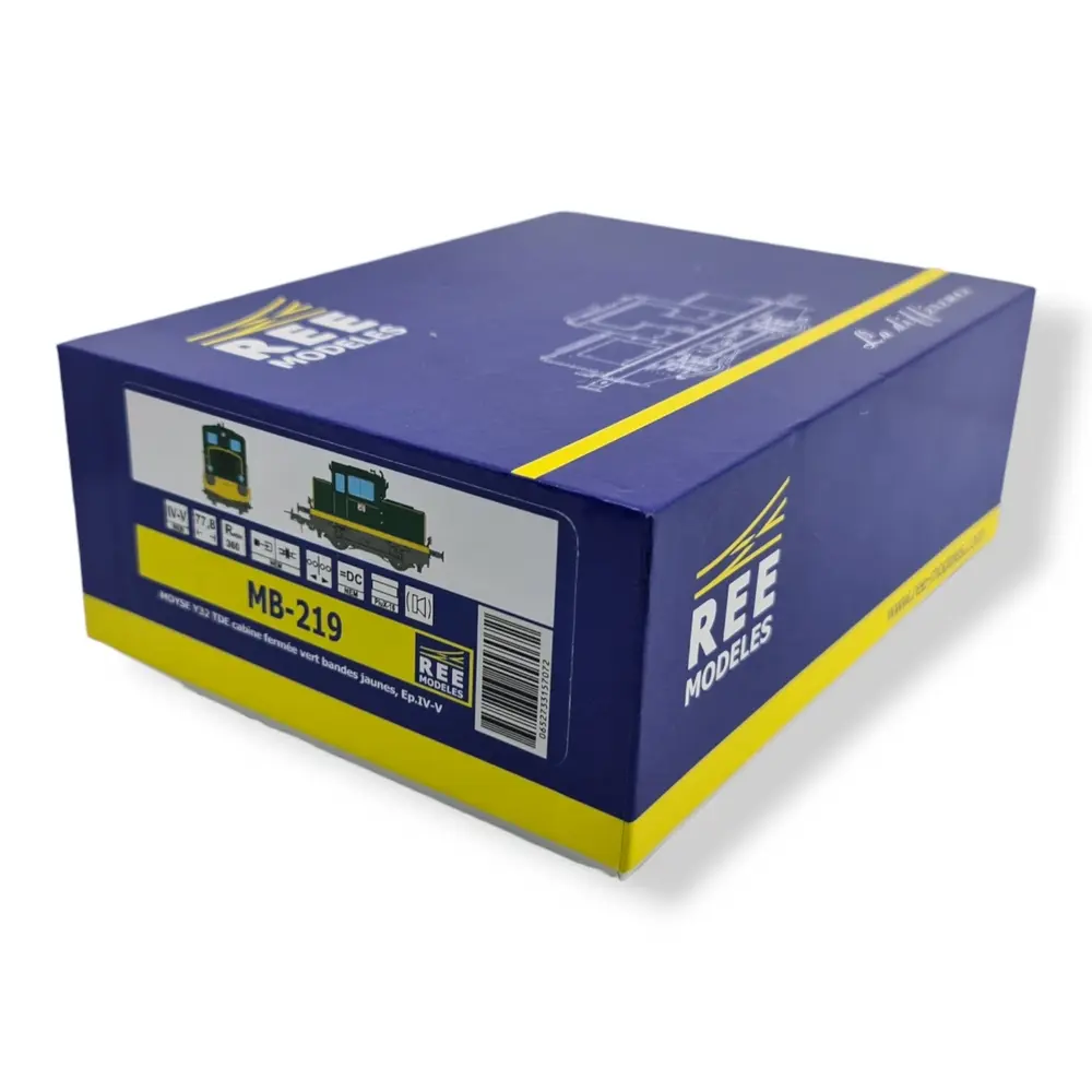 Locotracteur MOYSE 32 TDE - Vert Bande jaune -analogique- REE MODELES MB219 - SNCF - 4
