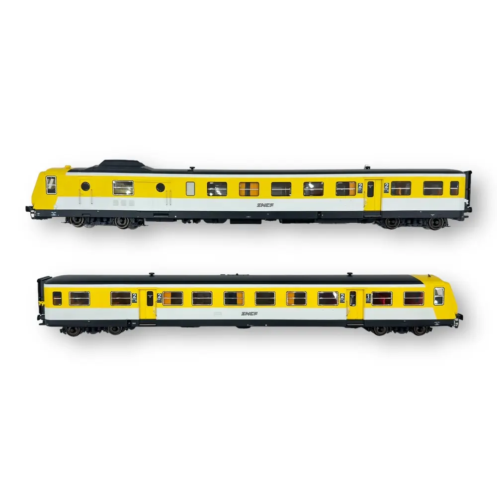 Autorail RGP 1 X-2722 Jaune Moderne - Analogique - REE MODELES MB192 SNCF - HO - EP IV-V - 3