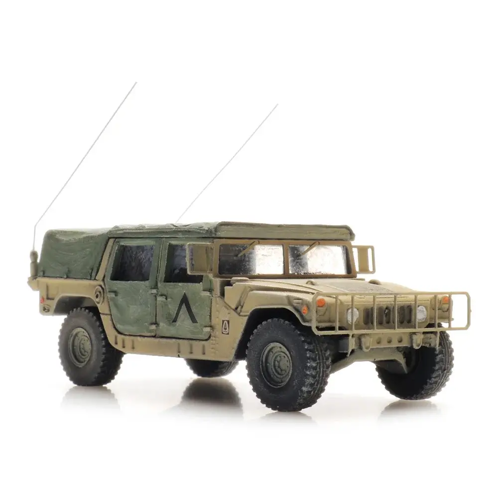Jeep Humvee du désert des États-Unis - Artitec 6870540 - HO 1/87 - 2