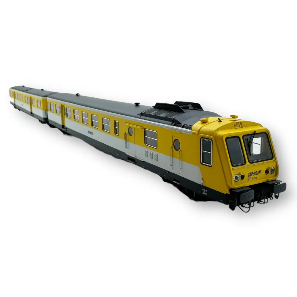 Autorail RGP 1 X-2722 Jaune Moderne - Analogique - REE MODELES MB192 SNCF - HO - EP IV-V - 4