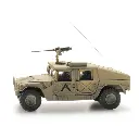 Véhicule militaire US HMMWV Desert blindé .50 MG, prêt à l'emploi - Artitec 6870538 - HO 1/87 - 5
