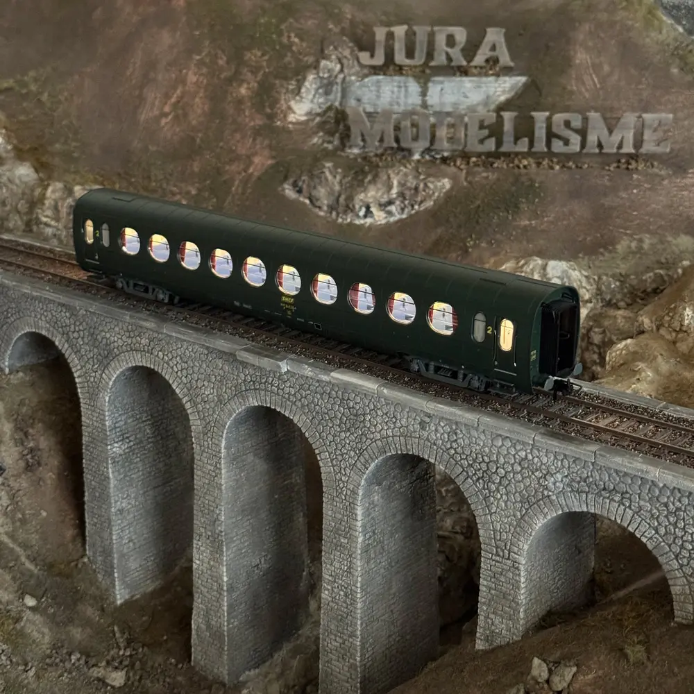 Voiture allégée ETAT "Saucisson" B10 - Ree Modèles VB478 - HO 1/87 - SNCF - Ep IV - 2R - 6