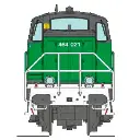 Locomotive diesel BB 464021, livrée FRET, logo Carmillon - Ree Modèles NW367S - N 1/160 - SNCF - Ep VI - Digital sound - 2R - 2