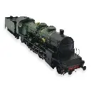 Locomotive à vapeur 5-141 D - Ree Modèles MB160SAC - HO 1/87 - SNCF - Ep III - Digital sound fumigène - 3R - 2