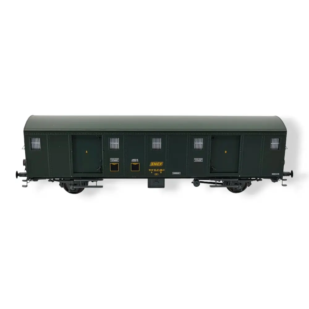 FOURGON OCEM 30 "BORDEAUX" ex-ETAT avec feux - REE MODELES VB115S SNCF - HO 1/87 - 4