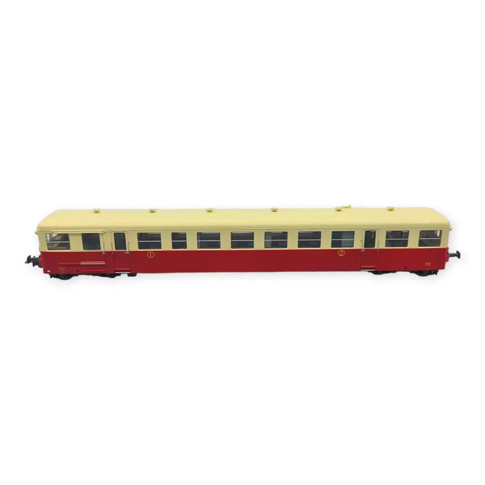 Remorque XR-7354 Rouge/Crème "LYON-VAISE" REE MODELES VB441 - SNCF - HO 1/87 - 3