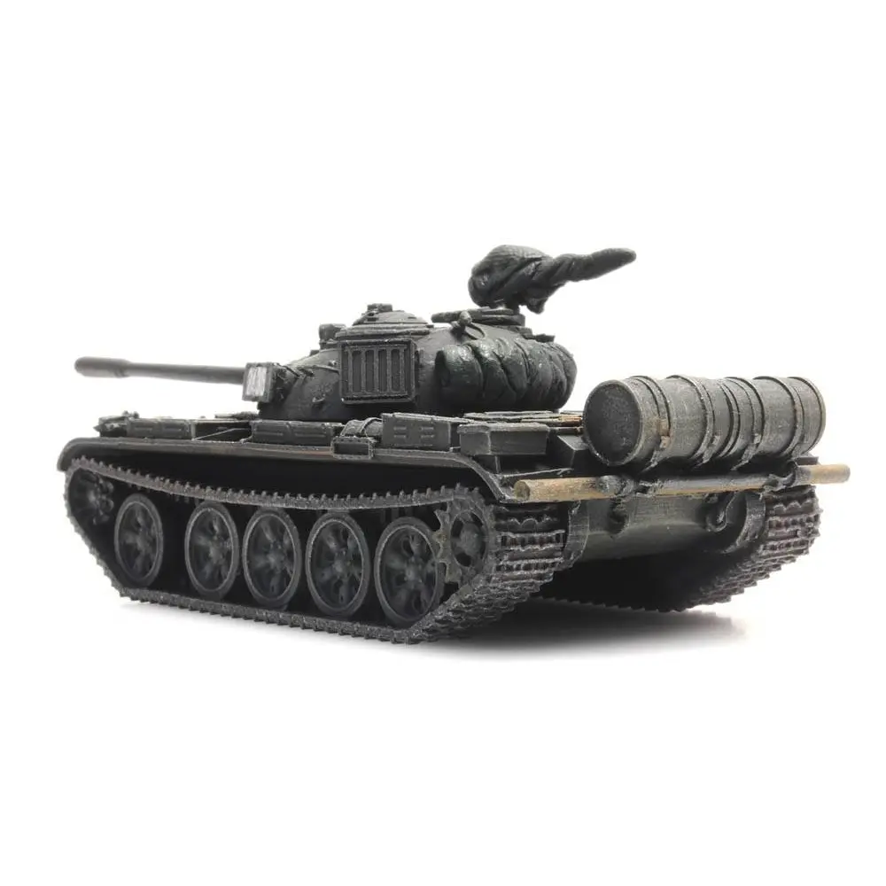 Char transport ferroviaire T-55A NVA, prêt à l'emploi - Artitec 6870234 - HO 1/87 - 3