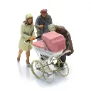 Passants et poussette - ARTITEC 5870144 - HO 1/87 - 4