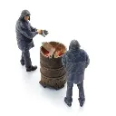 Ouvriers de la voie avec barillet de combustion - ARTITEC 5160043 - N 1/160 - 2