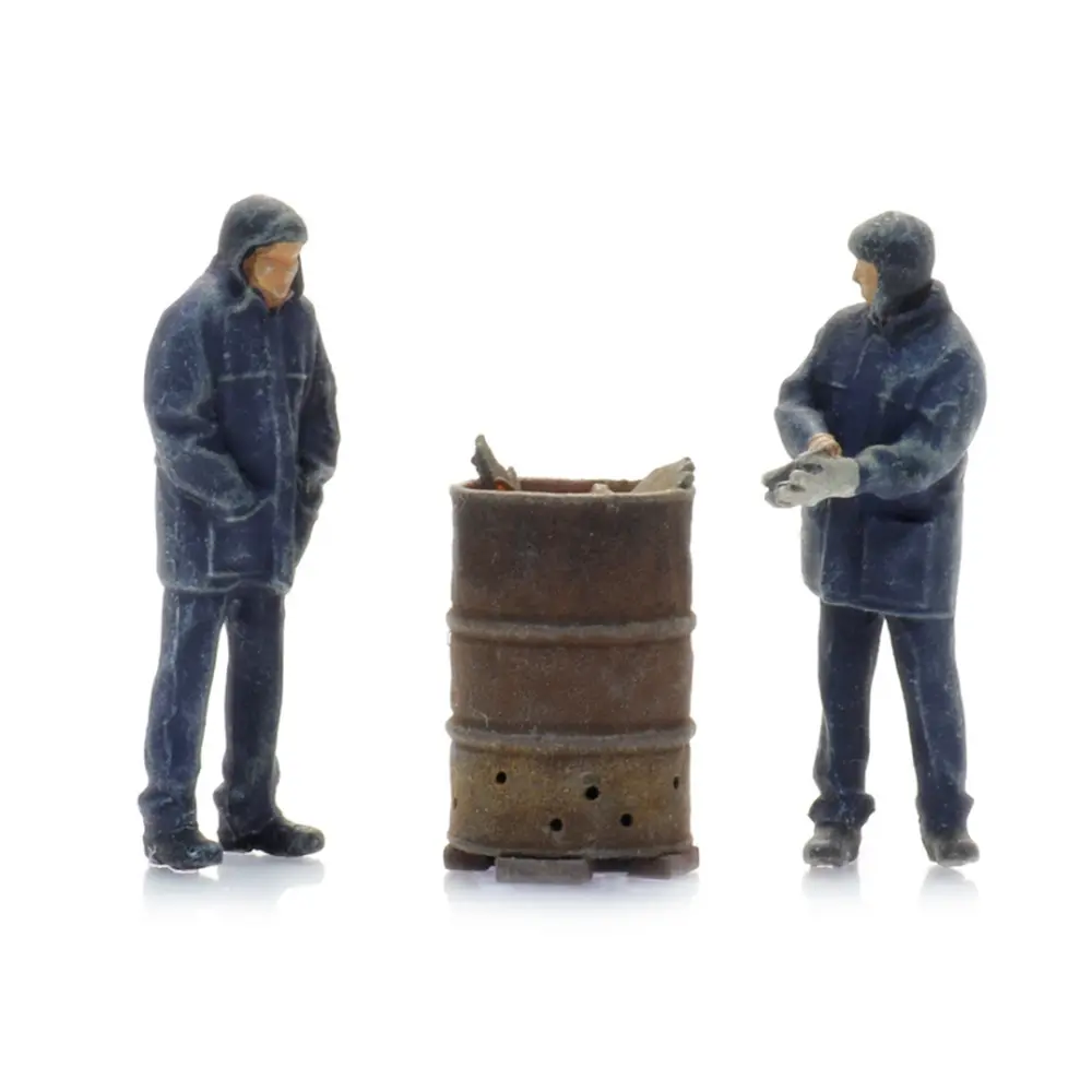 Ouvriers de la voie avec barillet de combustion - ARTITEC 5160043 - N 1/160 - 3