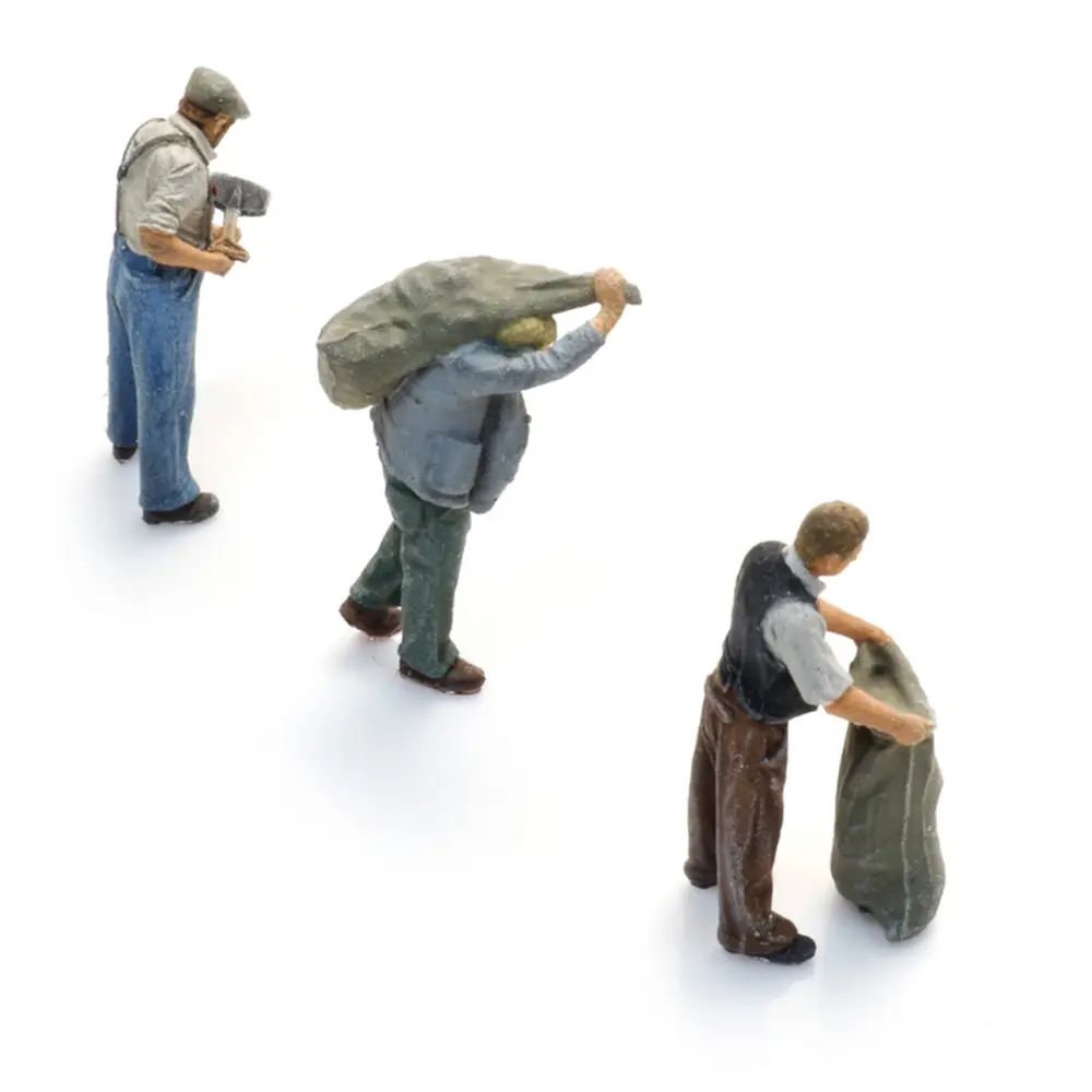 Les charbonniers - 3 personnages - ARTITEC 5220023 - Z 1/220 - 4