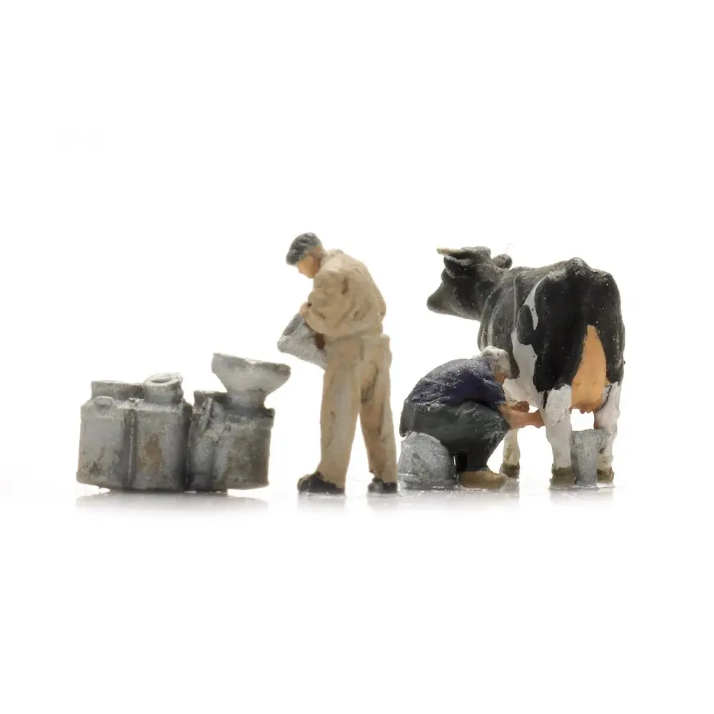 Agriculteurs traitant une vache, prêt à l'emploi - Artitec 5120017 - TT 1/120 - 3