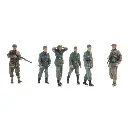 4 prisonniers de guerre de la Wehrmacht + 2 gardes britanniques - Artitec 5870065 - HO 1/87 - 8