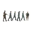 4 prisonniers de guerre de la Wehrmacht + 2 gardes britanniques - Artitec 5870065 - HO 1/87 - 7