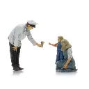 Vendeur de glaces avec mère et enfant - ARTITEC 5870101 - HO : 1/87 - 2