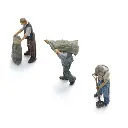 Les charbonniers - 3 personnages - ARTITEC 5220023 - Z 1/220 - 3