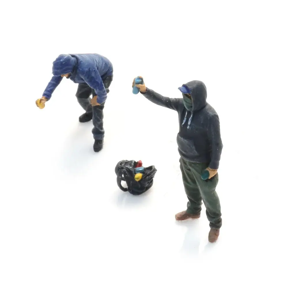 Lot de 2 Vandales graffeurs - Artitec 5870109 - HO 1/87 - 2