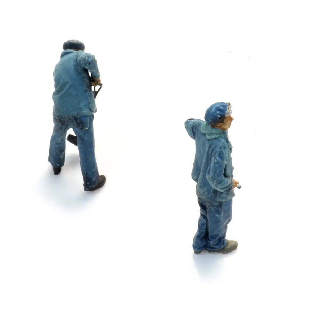 Personnel de la SNCF Vapeur Bécaud - 2 personnages - ARTITEC 5160053 - N 1/160  - 4