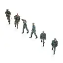 4 prisonniers de guerre de la Wehrmacht + 2 gardes britanniques - Artitec 5870065 - HO 1/87 - 3