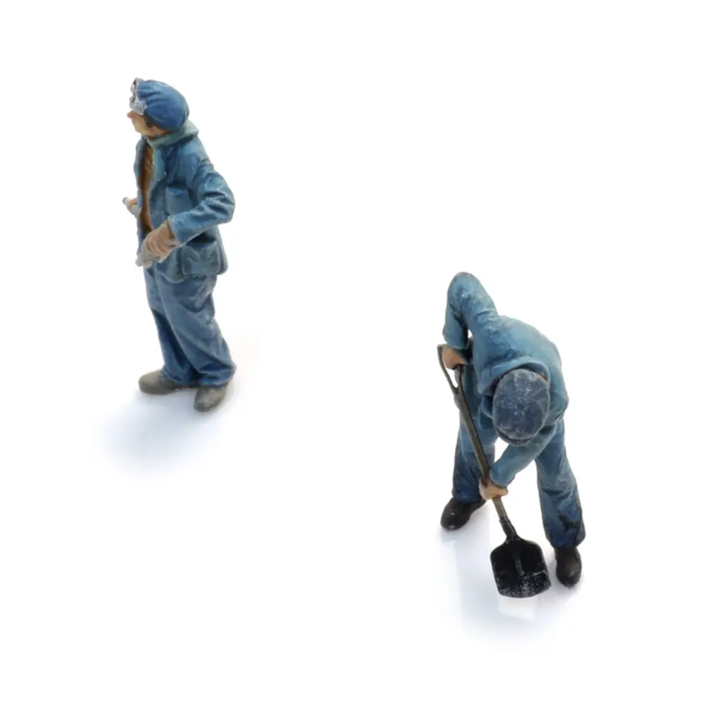 Personnel de la SNCF Vapeur Bécaud - 2 personnages - ARTITEC 5160053 - N 1/160  - 3