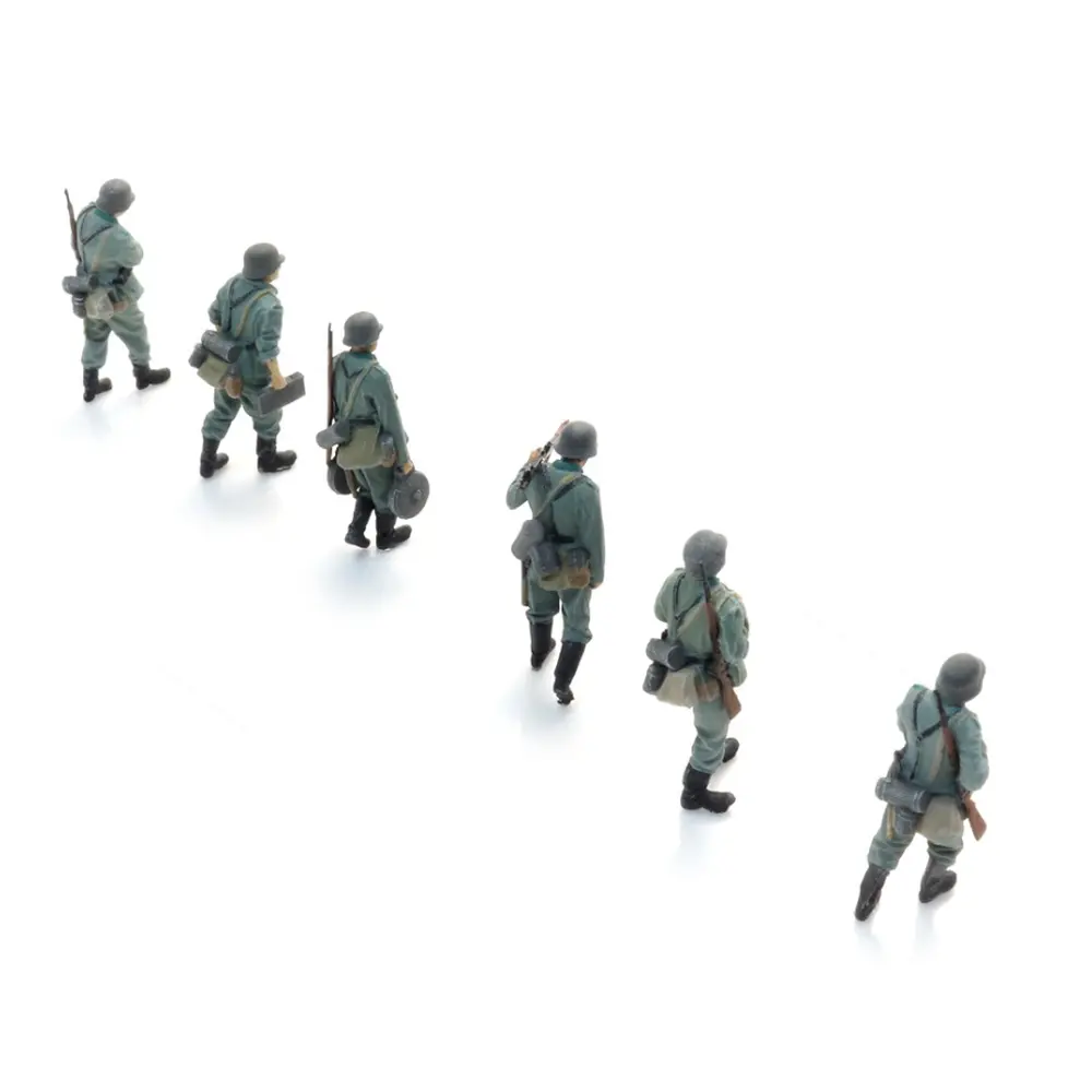 Infanterie de la Wehrmacht en marche vers la ligne de front - 6 personnages - ARTITEC 5720005 - 1/72 - 4