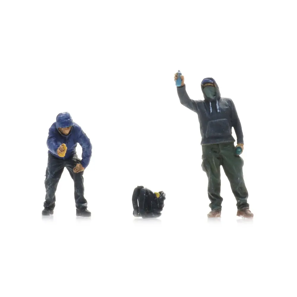 Lot de 2 Vandales graffeurs - Artitec 5870109 - HO 1/87 - 4