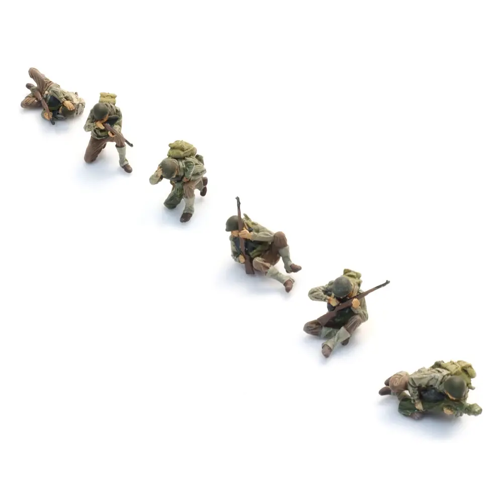 Figurines Infanterie Américaine – Débarquement du Jour J - ARTITEC 5870131 - HO 1/87 - 2