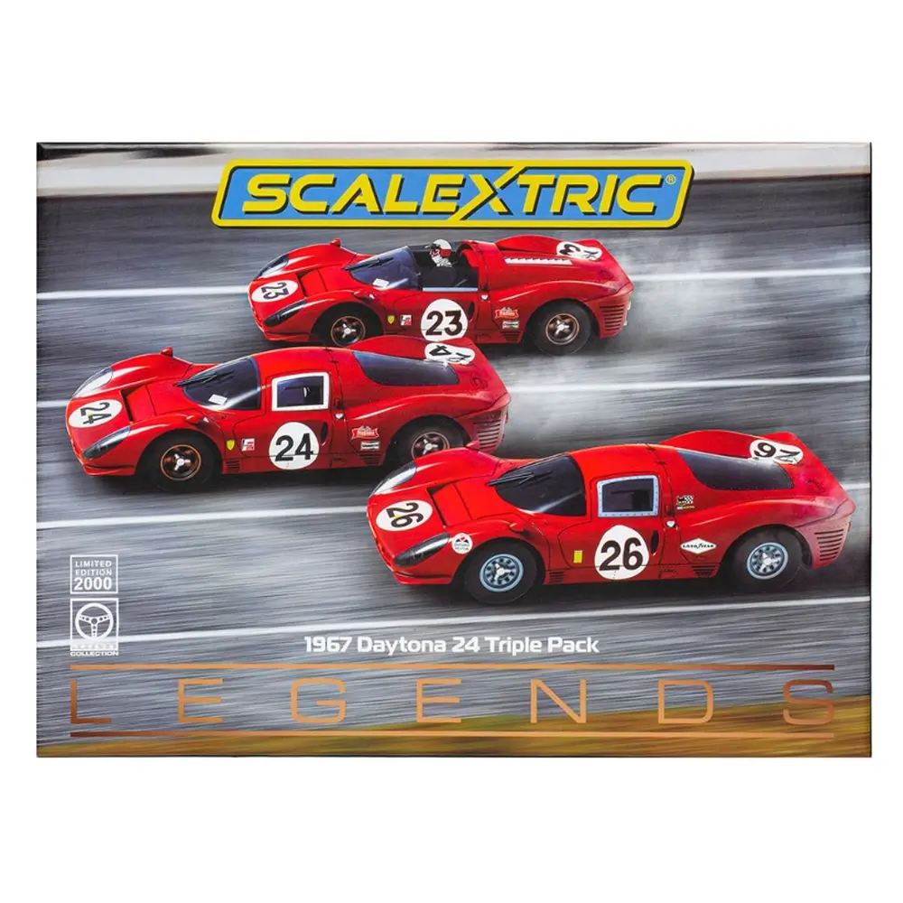 Pack Triple 1967 Daytona 24 - SCALEXTRIC 4391A - 1/32 - Super Slot - 2