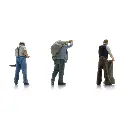 Les charbonniers - 3 personnages - ARTITEC 5220023 - Z 1/220 - 2
