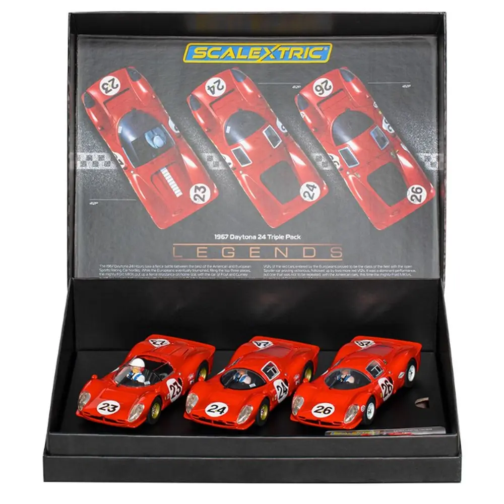 Pack Triple 1967 Daytona 24 - SCALEXTRIC 4391A - 1/32 - Super Slot - 3