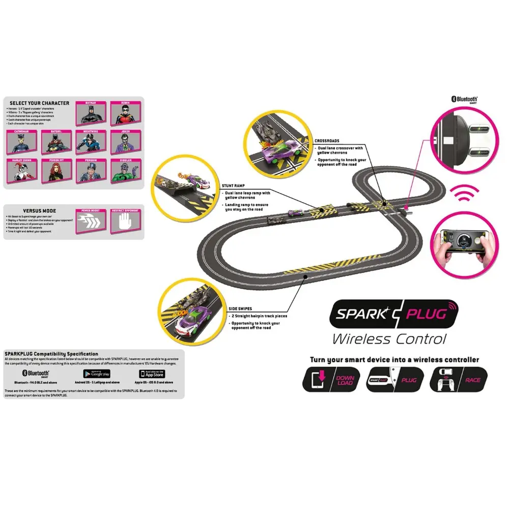 Set Ensemble de course Batman vs Joker - SCALEXTRIC 1415 - 1/32 - Super Slot - 2