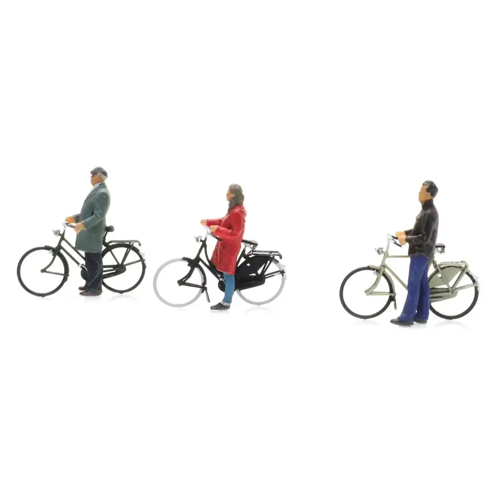 3 cyclistes qui attendent - Artitec 5870018 - HO 1/87 - 5