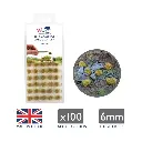 100 touffes d'herbe statique morte 6mm - WWScenics SGTDED06 - Échelle universelle - 3