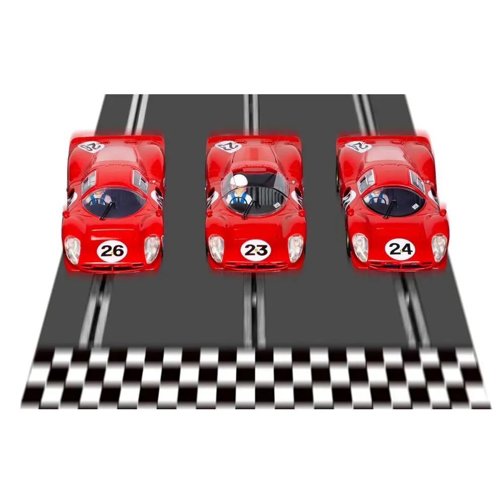 Pack Triple 1967 Daytona 24 - SCALEXTRIC 4391A - 1/32 - Super Slot - 4