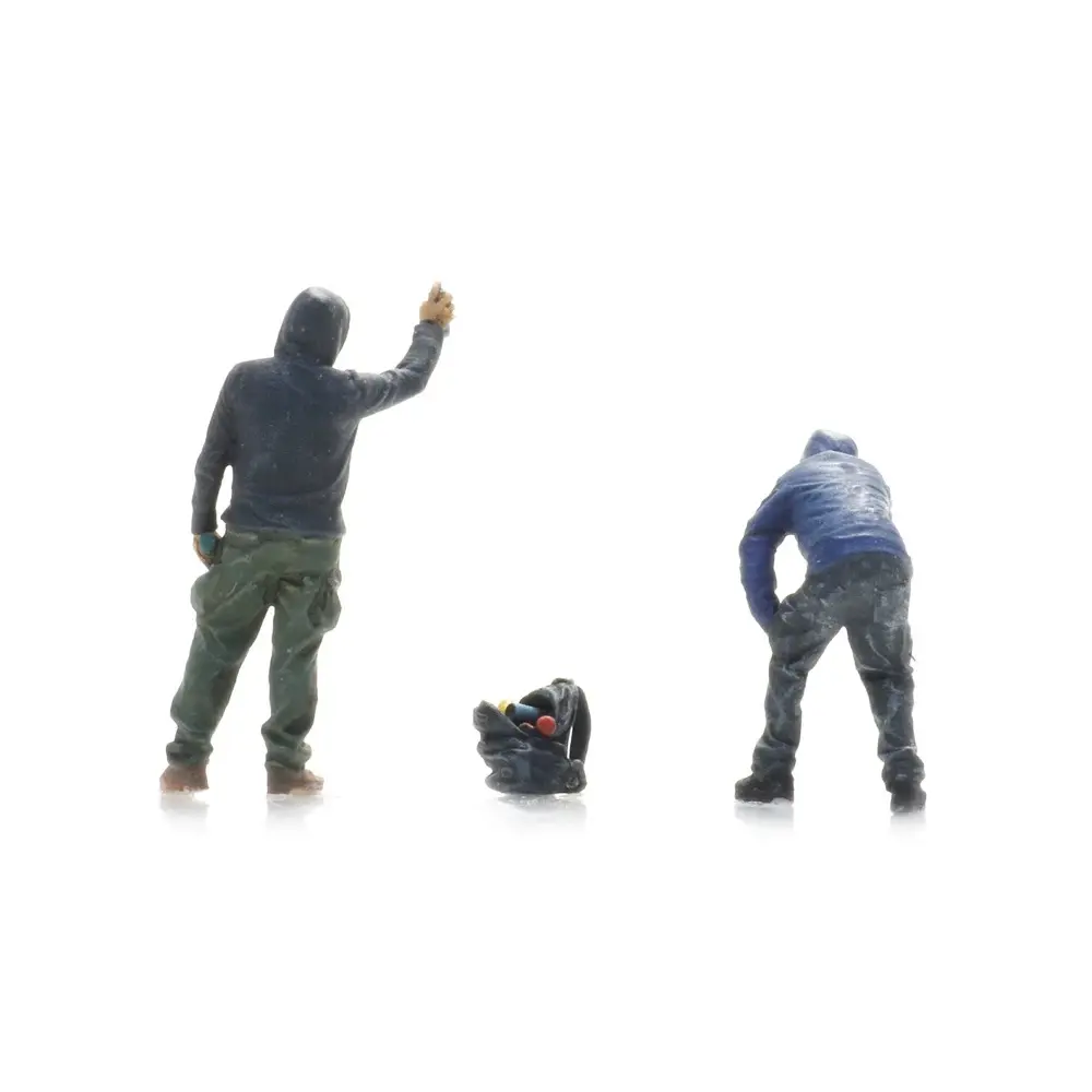 Lot de 2 Vandales graffeurs - Artitec 5870109 - HO 1/87 - 3