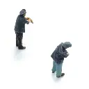 2 personnels vapeur Fuhrmann de la DB, prêt à l'emploi - Artitec 5870072 - HO 1/87 - 4