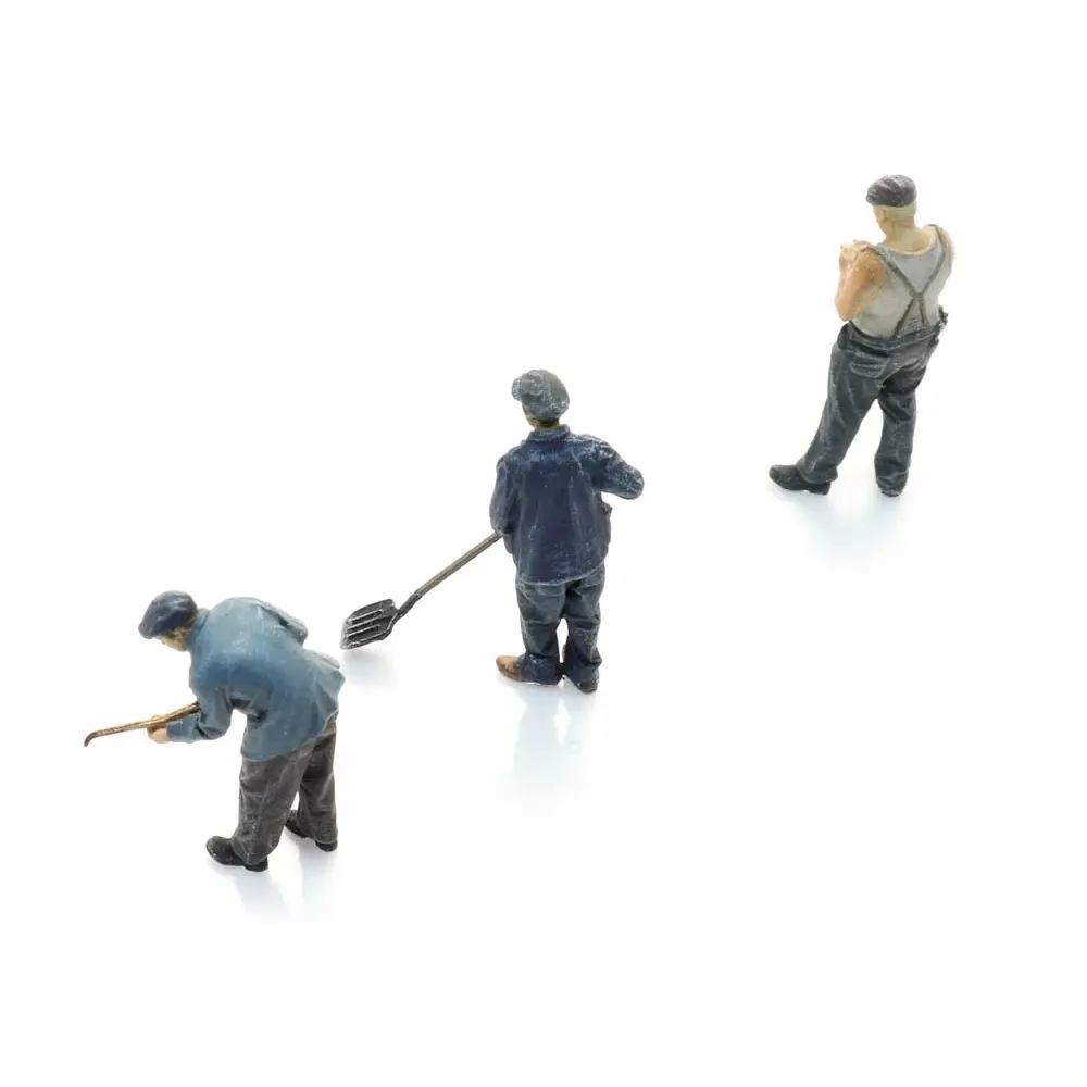 3 hommes du personnel de nettoyage du dépôt de la DB, prêt à l'emploi - Artitec 5160050 - N 1/160 - 4