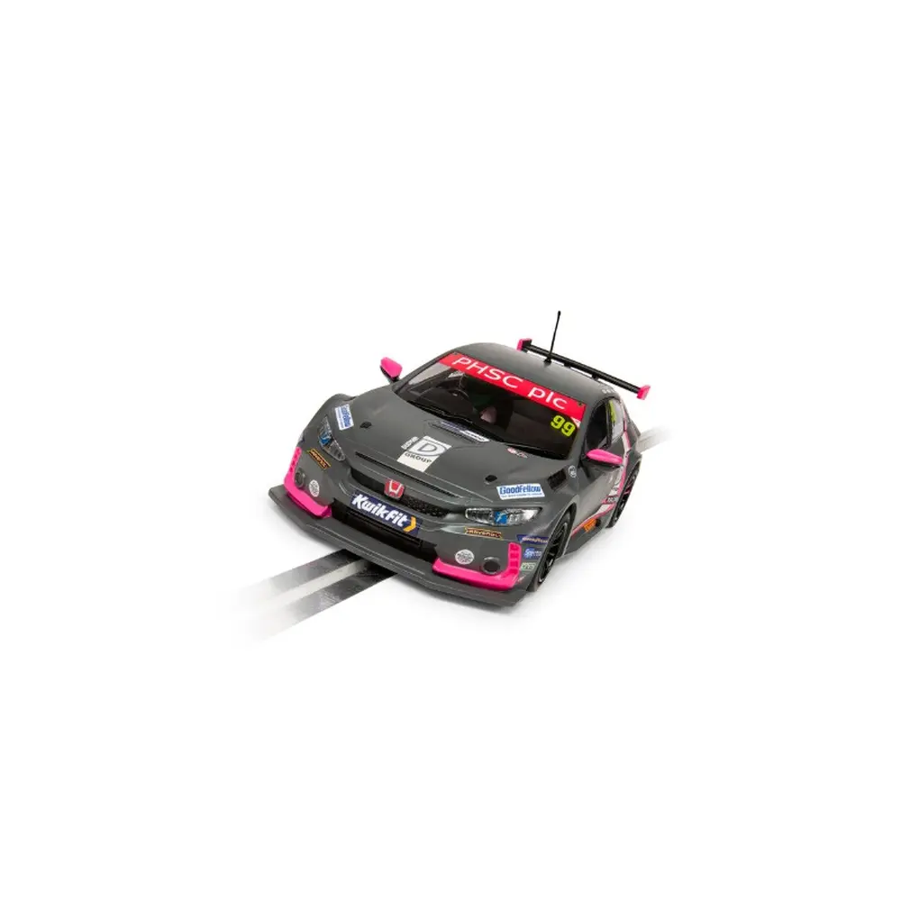 Voiture Analogique Honda Civic Type R BTCC 2021 Jade Edwards - SCALEXTRIC 4317 - 1/32 - Super Slot  - 4