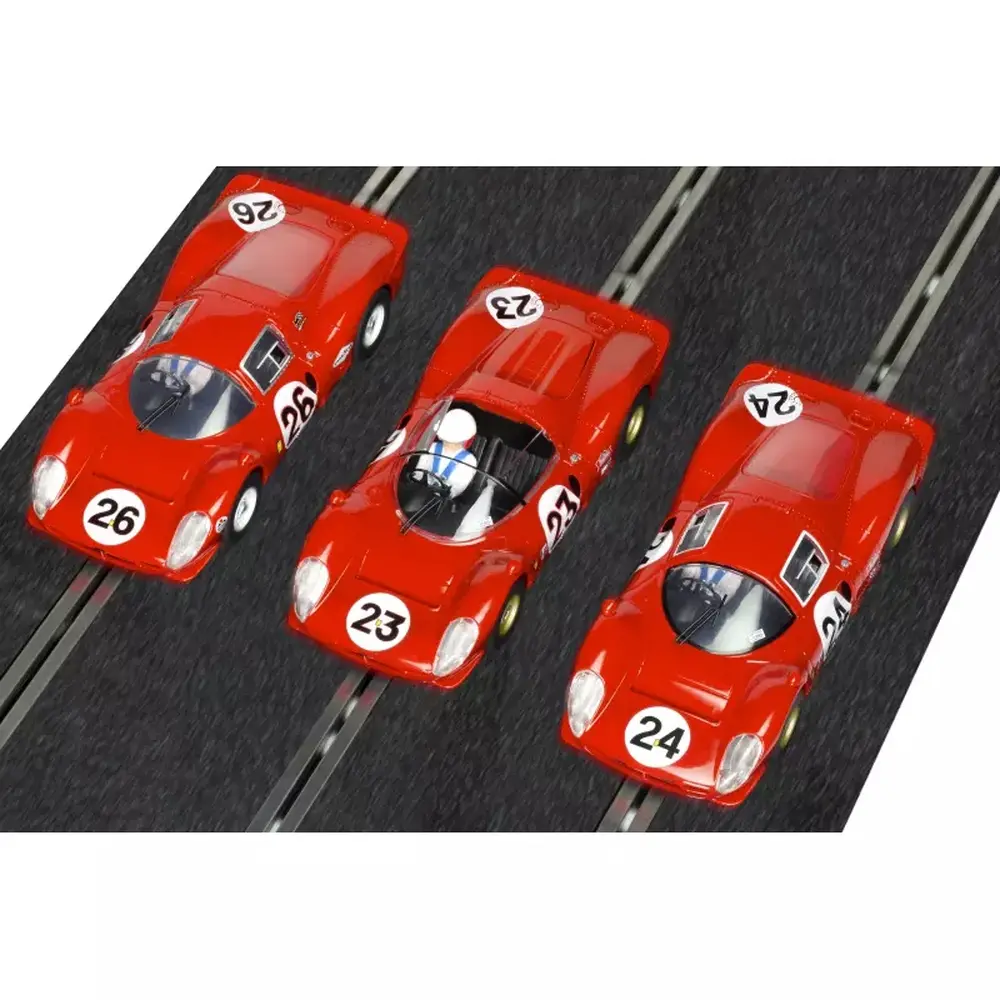 Pack de 3 voitures Ferrari - Scalextric C4391A - I 1/32 - Analogique - Daytona 24 1967 - 3
