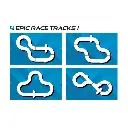 Coffret de circuit Ginetta Racers - Scalextric C1412P - I 1/32 - 1910 x 1320 mm - 7