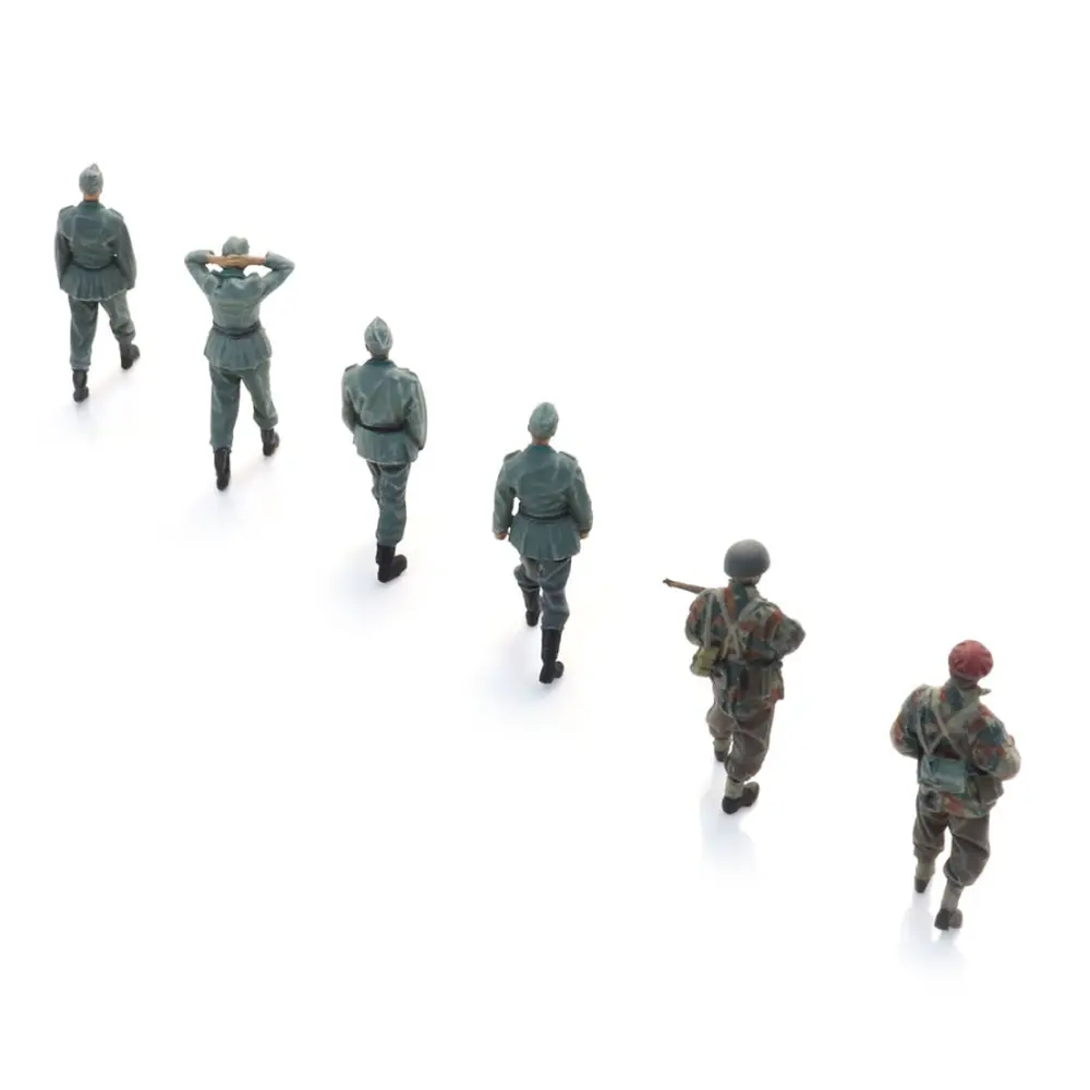 Prisonniers de guerre de la Wehrmacht & gardes para britanniques - 6 personnages - ARTITEC 5720008 - 1/72 - 4