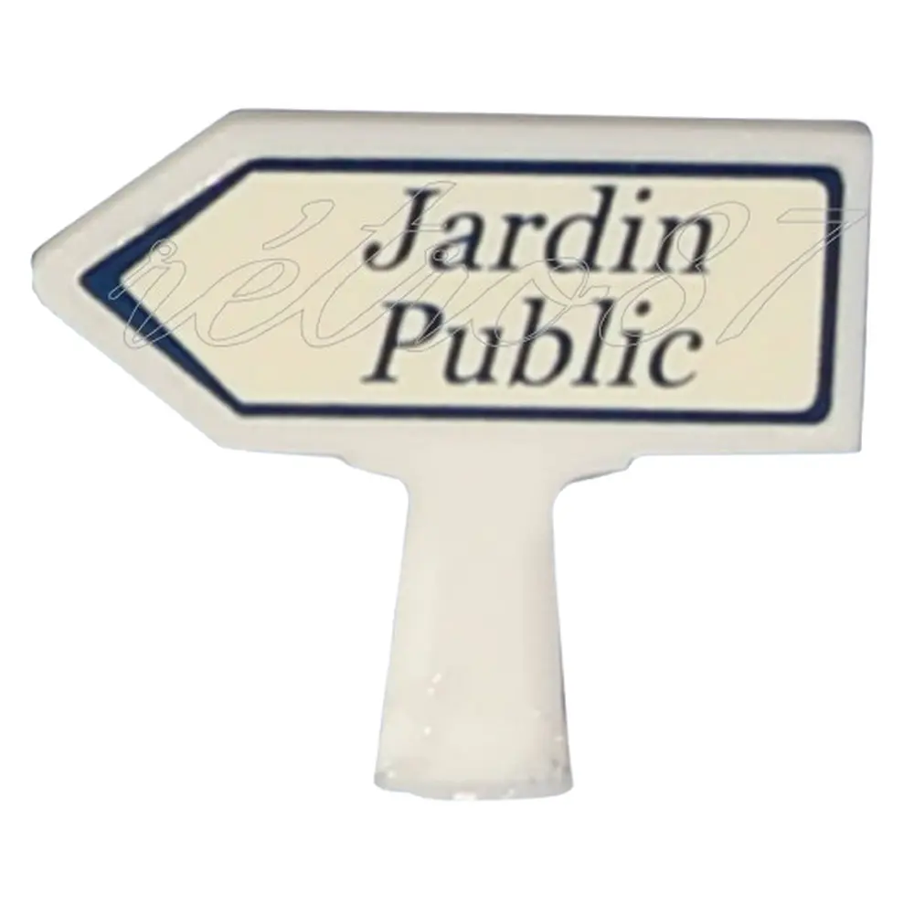Panneau Michelin Jardin Public à gauche - SAI 8434 - HO 1/87 - 2