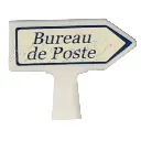 Panneau Michelin "Bureau de poste" - SAI 8425 - HO 1/87 - 2