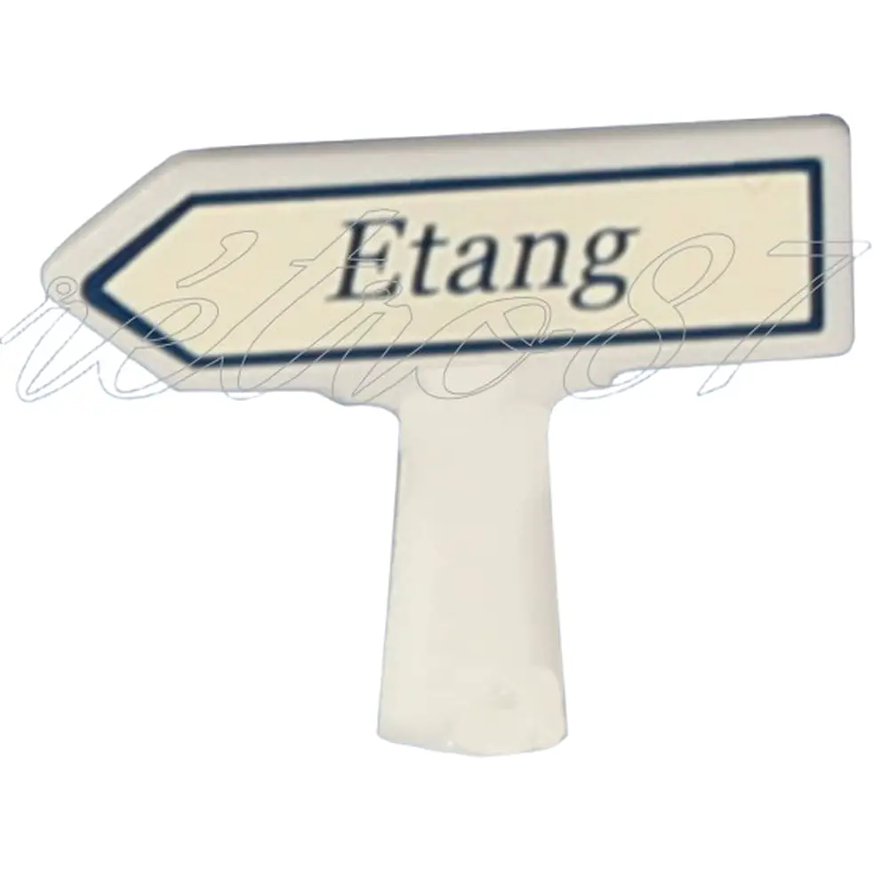 Panneau Michelin Etang vers la gauche - SAI 8438 - HO 1/87 - 2