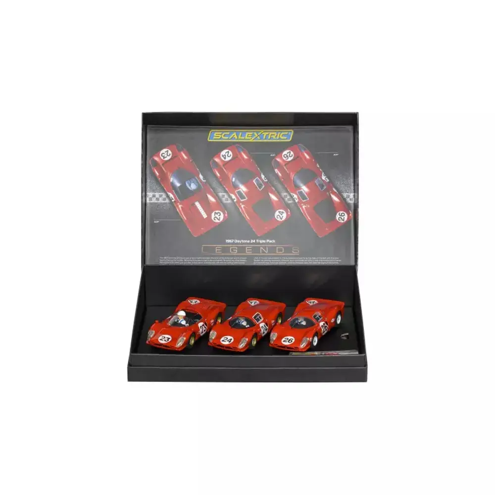 Pack de 3 voitures Ferrari - Scalextric C4391A - I 1/32 - Analogique - Daytona 24 1967 - 8