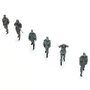 Prisonniers de guerre de la Wehrmacht & gardes para britanniques - 6 personnages - ARTITEC 5720008 - 1/72 - 3