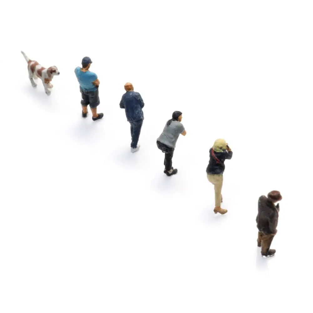 Figurines de Trinkhalle - 5 personnages et 1 chien - ARTITEC 5220008 - Z 1/220 - 4